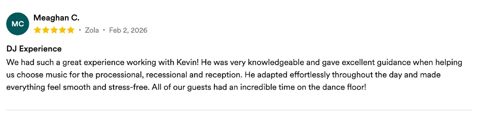 Review on Zola, Feb 2, 2026