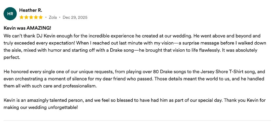 Review on Zola, Dec 29, 2025