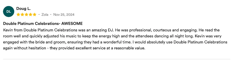 Review on Zola, Nov 25, 2024